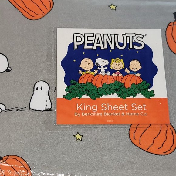 Peanuts Bedding Peanuts Snoopy Halloween King Size Sheet Set